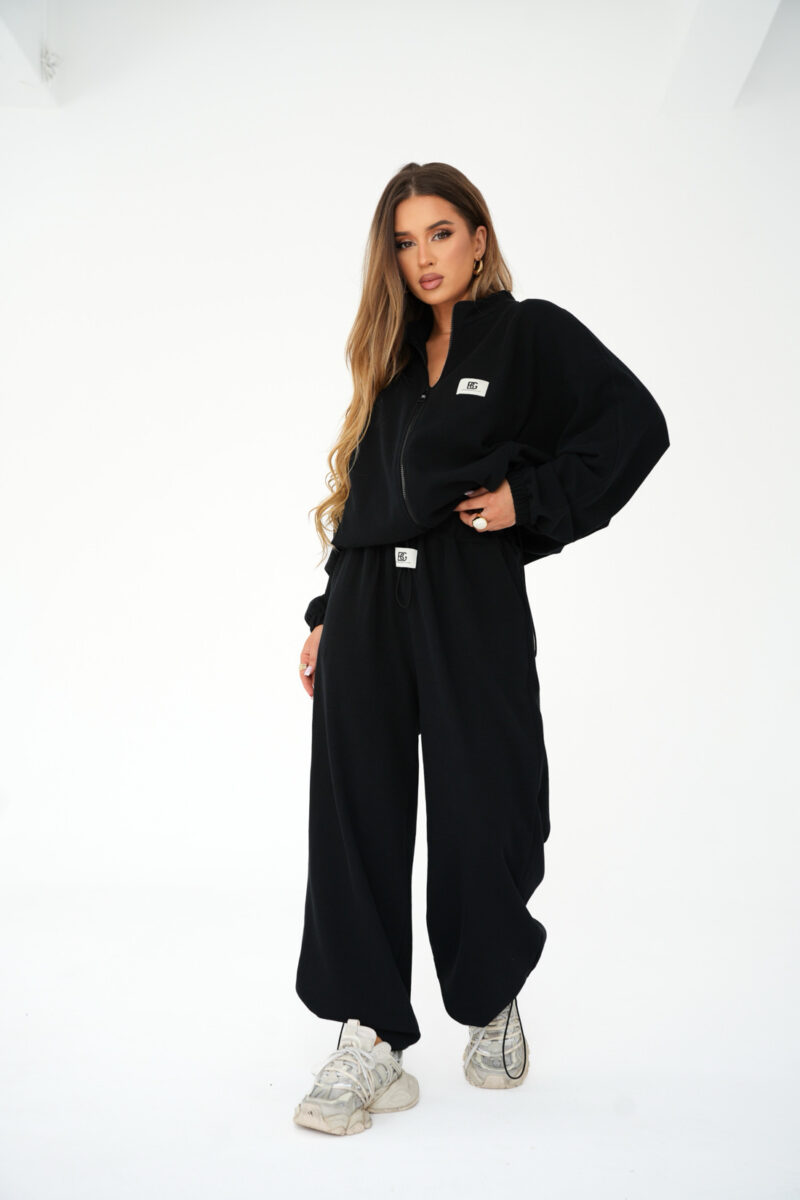 Bluza damska rozpinana bawełniana BG THE ONE – czarny