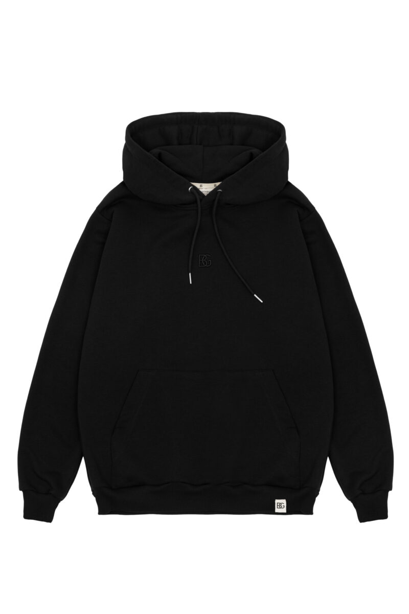 Bluza męska z kapturem BG LAYER – czarny