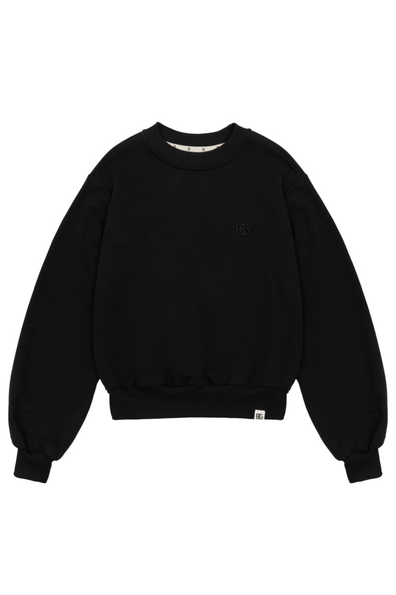 Bluza damska bez kaptura BG CORE – czarny