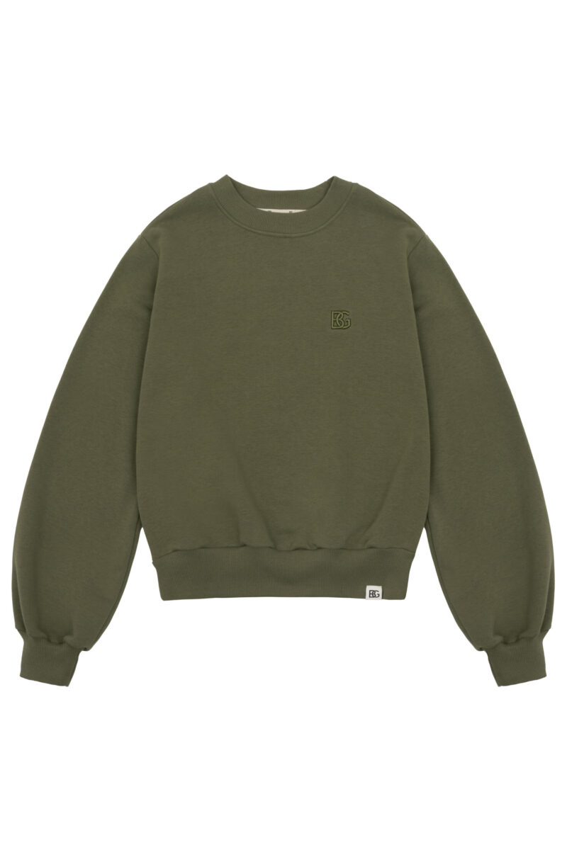 Bluza damska bez kaptura BG CORE – oliwka