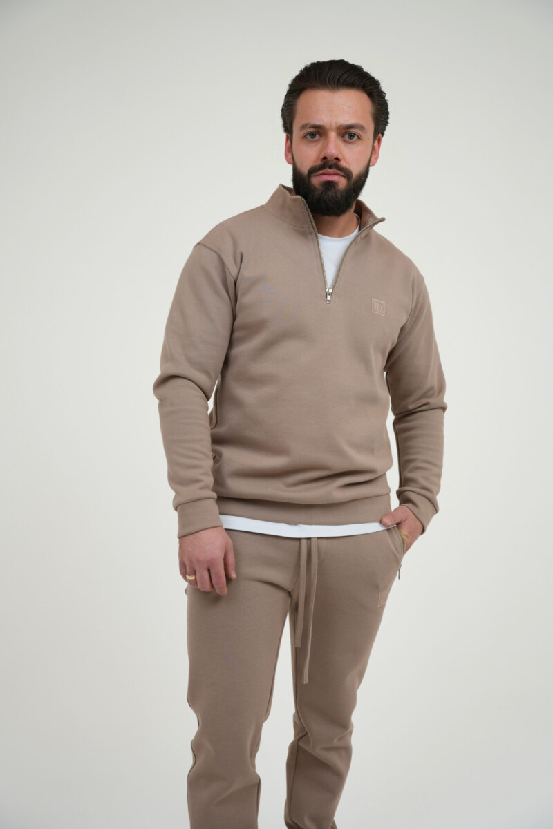 Bluza męska ze stójką BG EDGE – beż