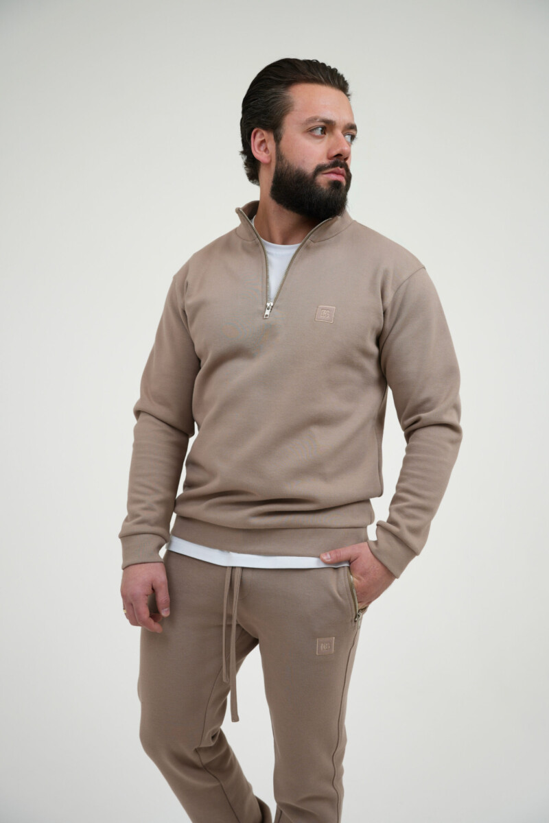 Bluza męska ze stójką BG EDGE – beż